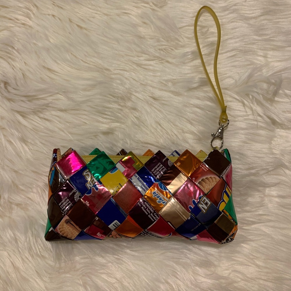 Recycled Candy Bar Wrapper Wristlet